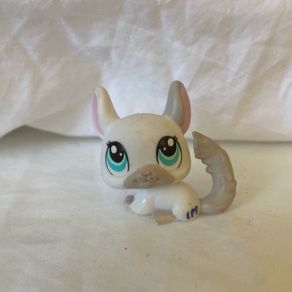 Littlest Pet Shop 2007 Chinchilla #1401 White & Gray GenuineLPS - Picture 5 of 9